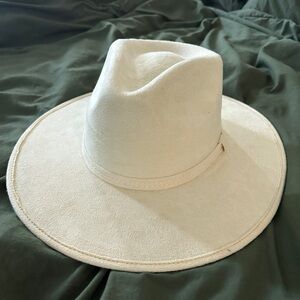 Modern Cactus Co Wide Brim Cream Hat - Medium
